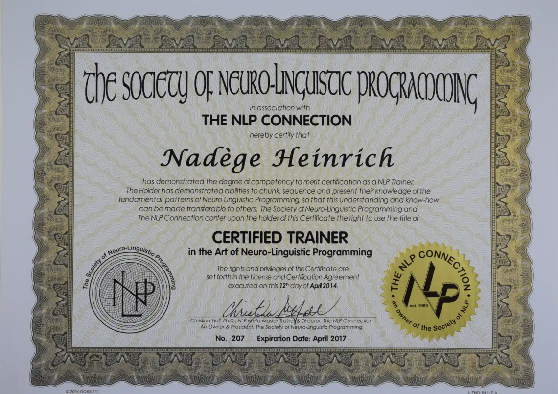 Trainer Nadege HEINRICH